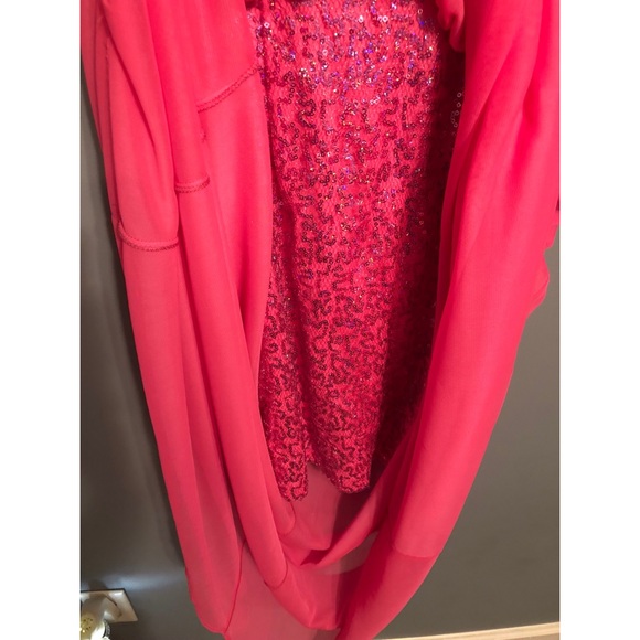 Pink Strapless Prom Dress - Picture 3 of 7